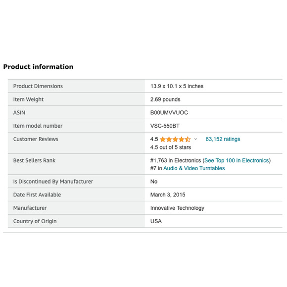 Victrola Journey Bluetooth Portable Record Player Turquoise - Picture 9 of 10